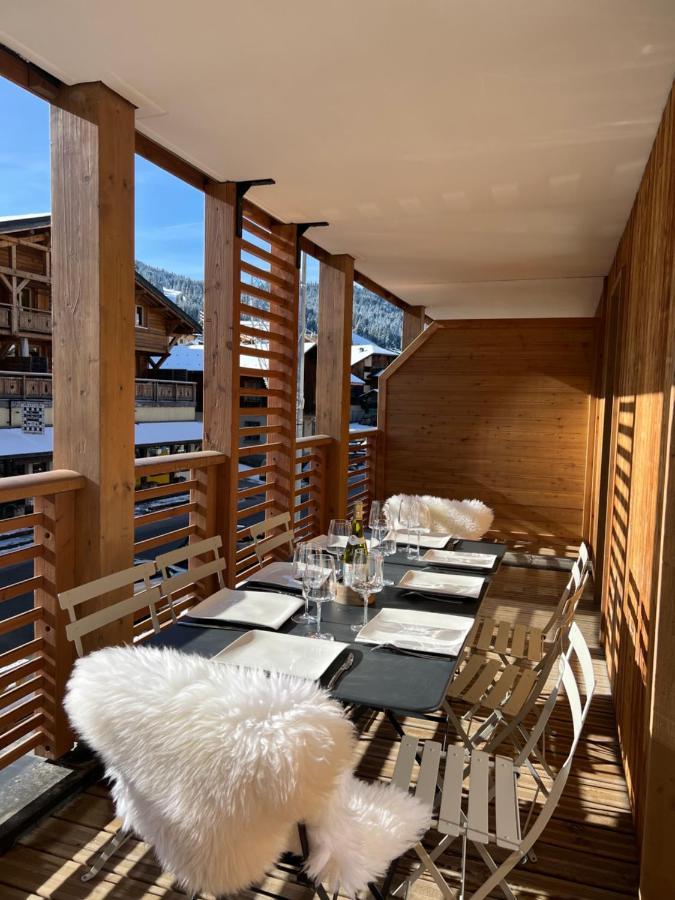 Appartement De Standing Plein Centre Station, 50M Des Pistes Les Gets Buitenkant foto