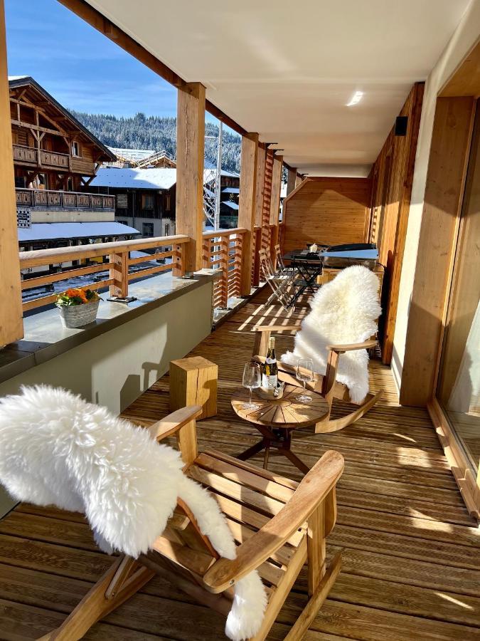 Appartement De Standing Plein Centre Station, 50M Des Pistes Les Gets Buitenkant foto